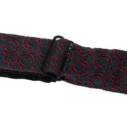 Pre Owned Hermès Grey & Red Horseshoe Patterned Silk Bow Tie