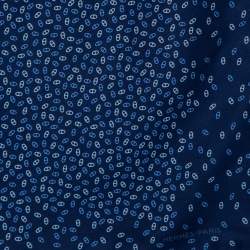 Pre Owned Hermès Blue Chaîne d'Ancre Silk Pocket Square