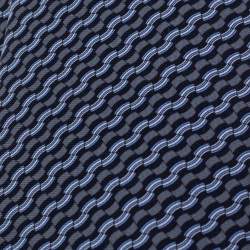Pre Owned Hermès Grey & Blue Printed Silk Tie