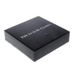 Pre Owned Hermès Black Braided Leather Palladium Plated Goliath Bracelet