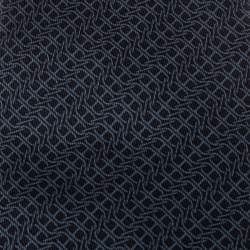 Pre Owned Hermes Navy Blue Printed Classic Silk Tie