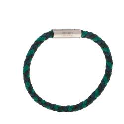 Pre Owned Hermès Multicolor Braided Leather Goliath Bracelet