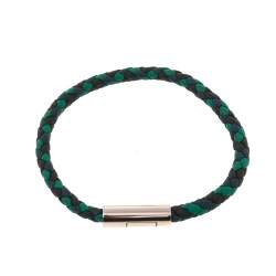 Pre Owned Hermès Multicolor Braided Leather Goliath Bracelet