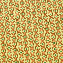 Pre Owned Hermes Yellow Patterned Silk Tie
