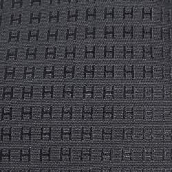 Pre Owned Hermes Grey H Silk Jacquard Tie