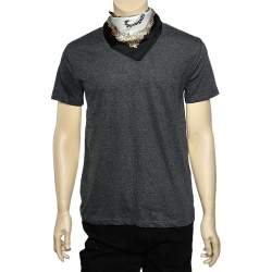 Pre Owned Hermès Black & Cream Jungle Love Silk Gavroche Scarf