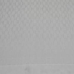 Hermès Grey Faconnee Grand H Silk Pocket Square