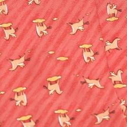 Pre Owned Hermes Orange Pegasus Printed Silk Tie 