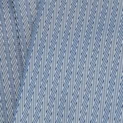 Hermes Blue Patterned Silk Jacquard Tie