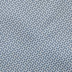 Hermes Blue Patterned Silk Jacquard Tie