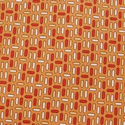 Hermes Orange H Printed Silk Tie