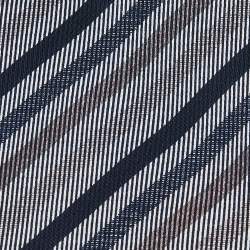 Pre Owned Hermes Black Striped Silk Tie