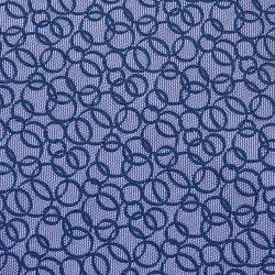 Hermes Blue Circle Patterned Silk Jacquard Tie