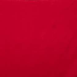 Pre Owned Hermes Red Silk Pocket Square