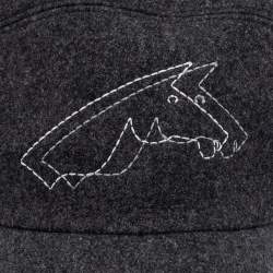 Hermès Charcoal Grey Cashmere Nevada Baseball Cap L