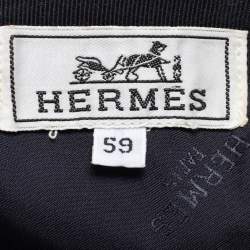 Hermès Charcoal Grey Cashmere Nevada Baseball Cap L
