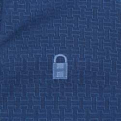 Hermes Royal Blue Patterned Jacquard Classic Tie