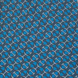 Pre Owned Hermes Blue Chaine d'Ancre Silk Tie