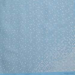 Hermes Blue H Print Silk Pocket Square