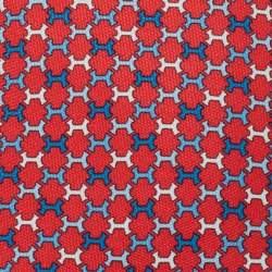 Hermes Red 7 H Street Silk Tie