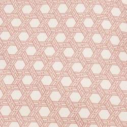 Pre Owned Hermes Peach H Link Print Silk Traditional Tie