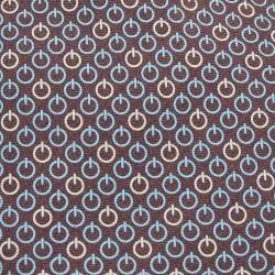 Pre Owned Hermes Brown Printed Silk Tie