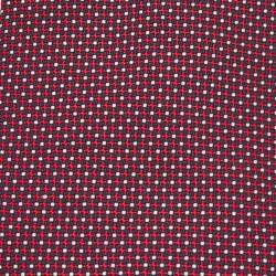 Hermes Red/Navy Blue Patterned Silk Tie