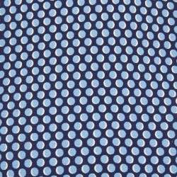Pre Owned Hermes Navy Blue Dot Printed Silk Tie
