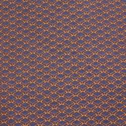 Hermes Blue/Orange Keyboard Print Silk Tie