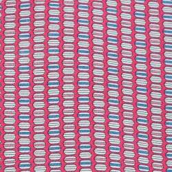 Hermes Dark Pink Printed Silk Tie