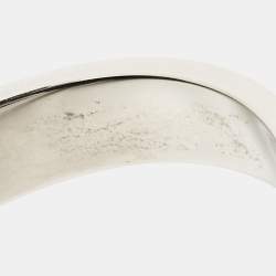 Pre Owned Hermès Clic H Yellow Enamel Palladium Plated Bracelet