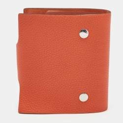 Hermès Rouge Tomate Togo Leather Ulysse Mini Notebook
