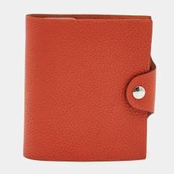 Hermès Rouge Tomate Togo Leather Ulysse Mini Notebook