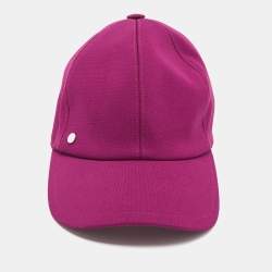 Pre Owned Hermes Purple Viscose Tess Milano Baseball Cap (58)