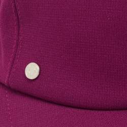 Pre Owned Hermes Purple Viscose Tess Milano Baseball Cap (58)