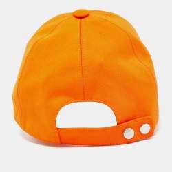 Hermès Orange Viscose Tess Milano Baseball Cap (58)