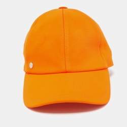 Hermès Orange Viscose Tess Milano Baseball Cap (58)