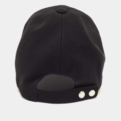Hermès  Black Viscose Tess Milano Baseball Cap (58)