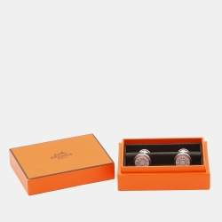 Hermes Sceau Sterling Silver Cufflinks
