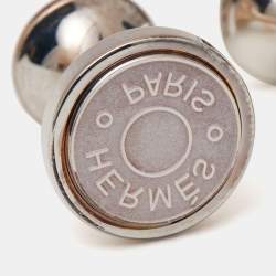 Hermes Sceau Sterling Silver Cufflinks