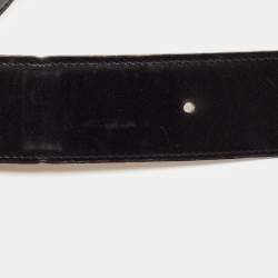 Hermes Black Box Leather Constance Belt 85CM