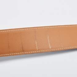 Hermes Black Box Leather Constance Belt 85CM