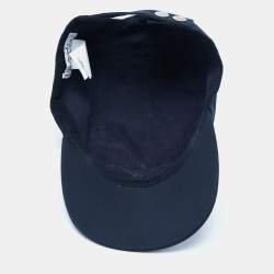 Pre Owned Hermes Midnight Blue Embroidered Cotton Baseball Cap Size 59