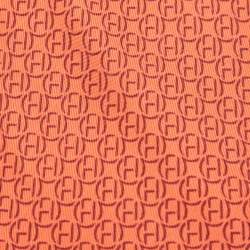 Hermes Red H Print Silk Tie