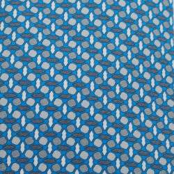 Hermès Blue Patterned Silk Tie 