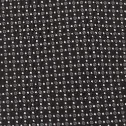 Hermes Black Dotted Silk Tie