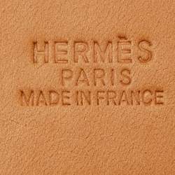 Hermes Orange Taurillon Clemence Leather Etriviere Belt 100 CM
