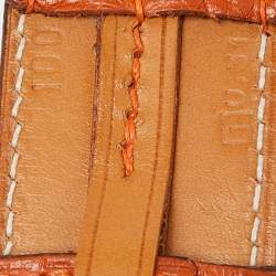 Hermes Orange Taurillon Clemence Leather Etriviere Belt 100 CM