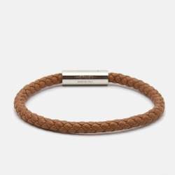 Hermès Goliath Leather Palladium Plated Bracelet