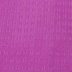Pre Owned Hermes Purple H Patterned Silk Traditional Tie
